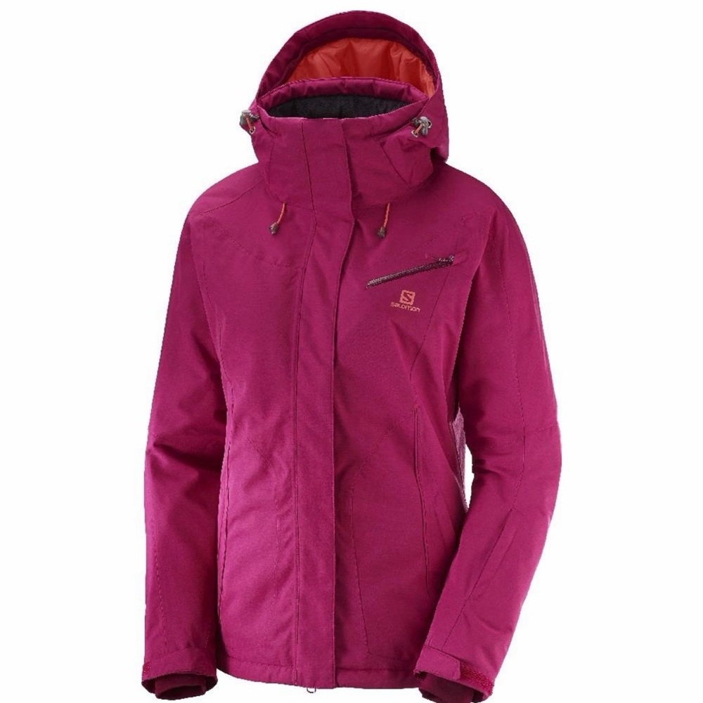 Salomon Fantasy parka hooded jacket fushcia